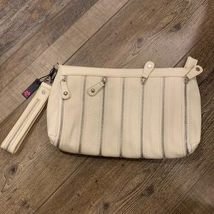 Bebe wristlet clutch bag